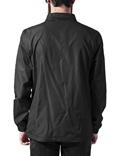 Urban Classics Chaqueta de Entrenador, Negro (Black 7), XL para Hombre