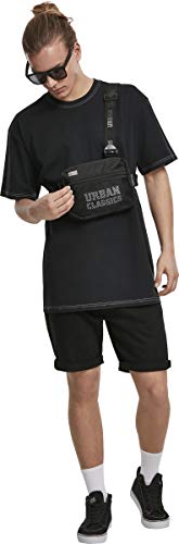 Urban Classics Heavy Oversized Contrast Stitch tee Camiseta, Negro (Black 00007), Large para Hombre