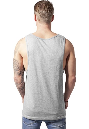 Urban Classics Jersey Big Tank Top Camisa, Gris (H.Grey), XL para Hombre