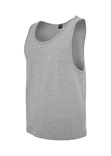 Urban Classics Jersey Big Tank Top Camisa, Gris (H.Grey), XL para Hombre