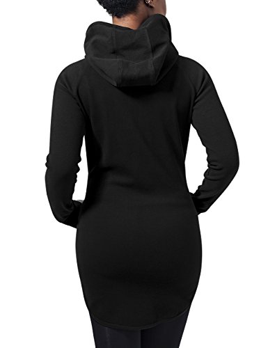 Urban Classics Ladies Athletic Interlock Zip Hoody Sudadera, Negro (Black 7), M para Mujer