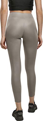 Urban Classics Ladies Imitation Leather Leggings, Asfalto, S para Mujer