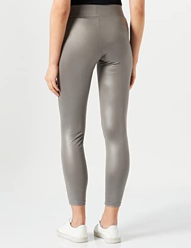 Urban Classics Ladies Imitation Leather Leggings, Asfalto, S para Mujer