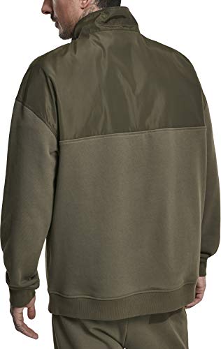 Urban Classics Military Troyer suéter, Verde (Olive 00176), Small para Hombre