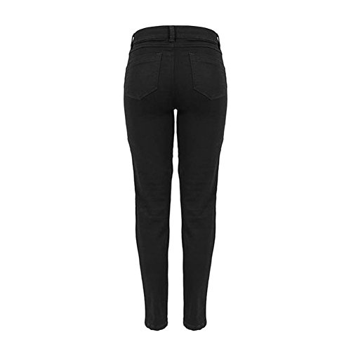 Urban Classics Pantalones elásticos de Motorista para Mujer, Negro (Black 7), 26 W