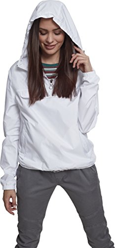 Urban Classics Pull Over Windbreaker Chaqueta para Mujer, Blanco, S