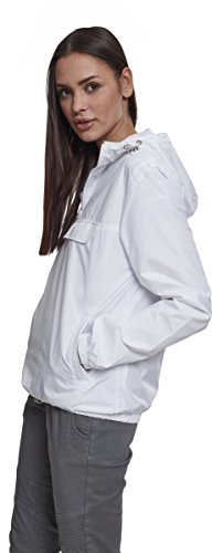 Urban Classics Pull Over Windbreaker Chaqueta para Mujer, Blanco, S