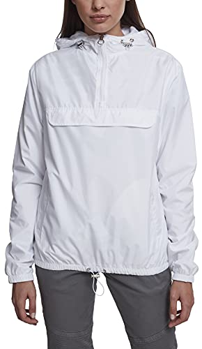 Urban Classics Pull Over Windbreaker Chaqueta para Mujer, Blanco, S