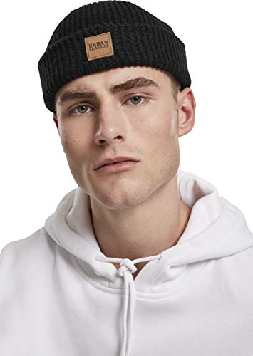 Urban Classics Strick-mütze Dogger Beanie Gorro de Punto, Negro (Black 00007), Talla Única Unisex Adulto