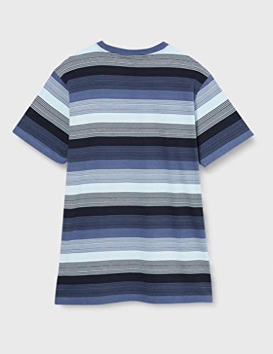 Urban Classics Yarn Dyed Sunrise Stripe tee Camiseta, Color Azul Vintage, L para Hombre