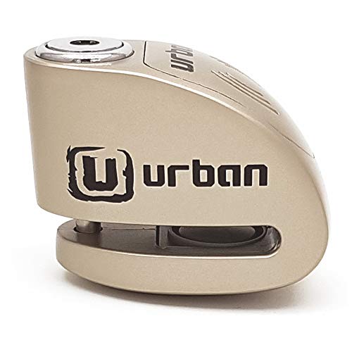 URBAN UR906M Candado Antirrobo Moto Disco Alarma 120 dB, ON/OFF Sonido, 6mm Universal, Moto Scooter Bici eléctrica Patinete, Impermeable