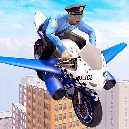 US Police Flying Bike Rider 3D Game: Motorcycle Flying Simulator