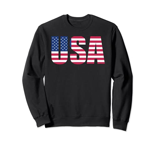 USA Flag Shirt, Estados Unidos de América, Mapa de bandera Sudadera