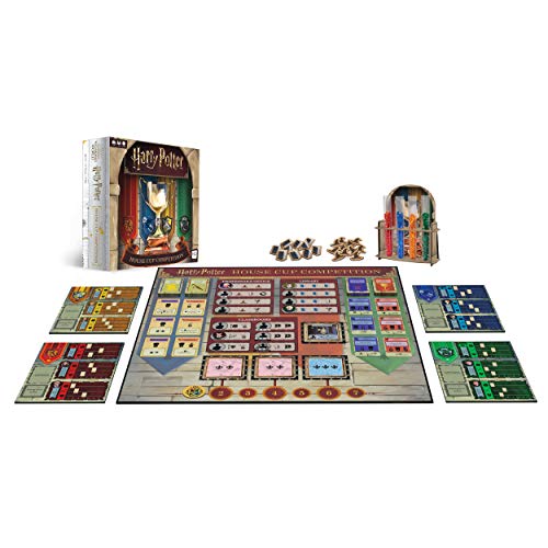USAopoly Harry Potter House Cup Competition | Worker Placement Board Game | Play as Your Favorite Hogwarts House
