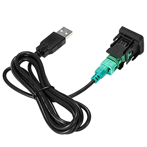 USB Cable Adaptador de Audio para Coche, Cable de Radio para Reproductor de CD, Repuesto para VW Volkswagen (130cm)