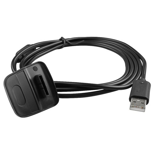 USB CABLE DE CARGA NEGRO PARA MANDO CONSOLA INALAMBRICO WIRELESS XBOX 360