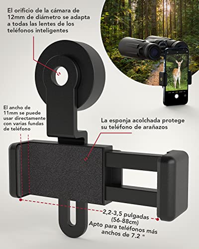 Usogood Professional 12 x 50 Prismáticos para Adultos - Prismas BaK4 y lentes FMC, Potentes Binoculares para Observación de aves, Caza, Senderismo con Adaptador para Teléfono con Trípode