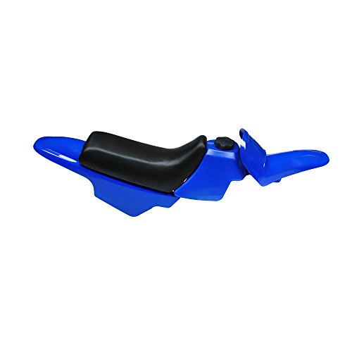 USTPO Kit de tanque de gas carenado plástico guardabarros trasero para Yamaha PW50 PW 50 todos los años azul