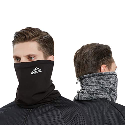 UV STYLISH Braga Cuello Moto Cabeza Mascarilla - Multifuncional Calentador Invierno térmico Cuello Hombres Mujeres Pasamontañas Bufanda Caliente Máscara de Esquí Gorro para Ciclismo Correr Aire Libre