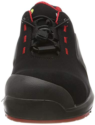 Uvex 1 X-tended Zapatos Profesional de Seguridad S3 SRC - Zapatilla Deportiva de Trabajo - Punta Antiaplastamiento de Composite - Negro - Rojo