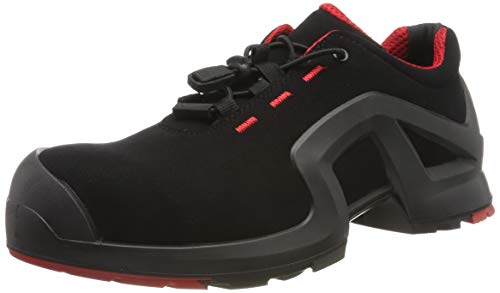 Uvex 1 X-tended Zapatos Profesional de Seguridad S3 SRC - Zapatilla Deportiva de Trabajo - Punta Antiaplastamiento de Composite - Negro - Rojo