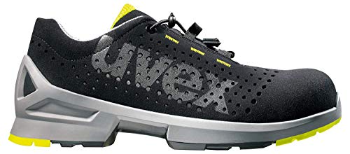 Uvex 1 - Zapatos de Seguridad S1 SRC ESD - Negro/Lima - Talla 42