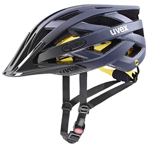 Uvex i-Vo CC MIPS Casco de Bicicleta, Unisex Adulto, Midnight-Silver Mat, 56-60 cm