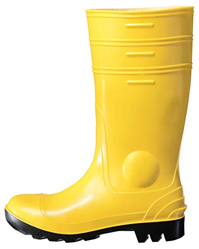 Uvex Nora Botas de Goma 94756 - Botas de Seguridad S5 SRC - Botas de Trabajo Amarillas para Mujer Hombre - Calzado de Trabajo Alto e Impermeable con Puntera de Acero - Amarillo - Talla 41