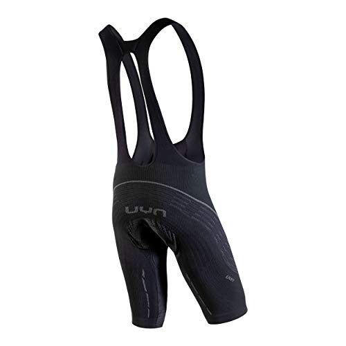 UYN Man Biking Alpha OW Bib - Pantalón Corto de Ciclismo para Hombre, Hombre, O101253, Pizarra Negra/Antracita, Small