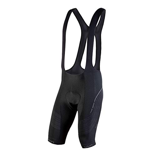 UYN Man Biking Alpha OW Bib - Pantalón Corto de Ciclismo para Hombre, Hombre, O101253, Pizarra Negra/Antracita, Small