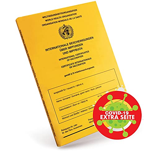 Vaccine Passport 2021 - Tarjeta de vacunación internacional para adultos con signo de la OMS Vaccine Passport, tarjeta de vacunación con página extra (tamaño estándar)
