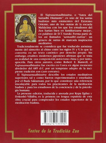 Vajrasamadhi Sutra. El Sutra Del Samadhi-Diamante (Textos de la Tradición Zen)