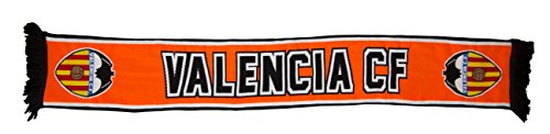 Valencia CF 01BUF33-00 Bufanda Telar, Adultos Unisex, Blanco/Naranja, Talla Única