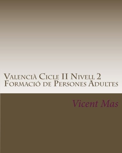 Valencià Cicle II Nivell 2: GES Formació de Persones Adultes