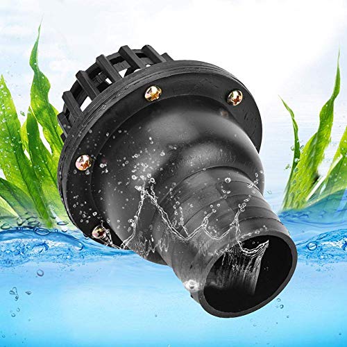 Válvula de pie de bomba de agua Válvula de retención plana de baja presión de PVC negro para máquina de fluido Cabezal de ducha 4 tamaños( 2in)