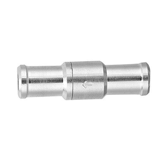 Válvula de retención Aramox, válvula de retención recta en línea de aluminio con paso de 1,5 psi a 65 psi, válvula de retención unidireccional de aire líquido, gas diésel, combustible (12 mm)