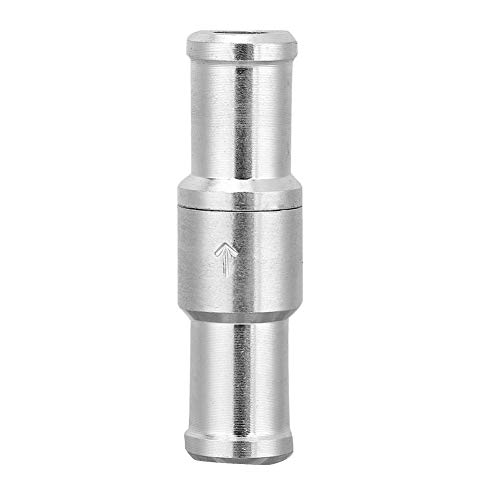 Válvula de retención Aramox, válvula de retención recta en línea de aluminio con paso de 1,5 psi a 65 psi, válvula de retención unidireccional de aire líquido, gas diésel, combustible (12 mm)