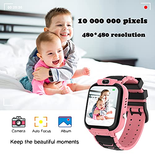 Vannico Smartwatch para Niños Game Watch - Video 16 Juegos de Música Reloj Inteligente con Cámara 10 MP Pantalla Táctil para Niños Niñas Regalo