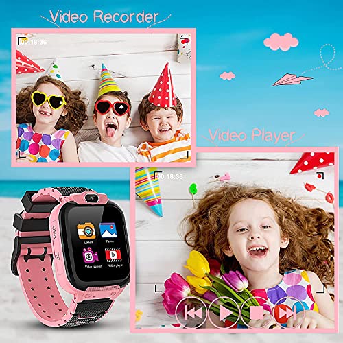 Vannico Smartwatch para Niños Game Watch - Video 16 Juegos de Música Reloj Inteligente con Cámara 10 MP Pantalla Táctil para Niños Niñas Regalo