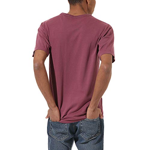 Vans Camiseta de hombre off The Wall Color Multiplier Rosa Cód. VN0A4S2AZR1, Rosa, L