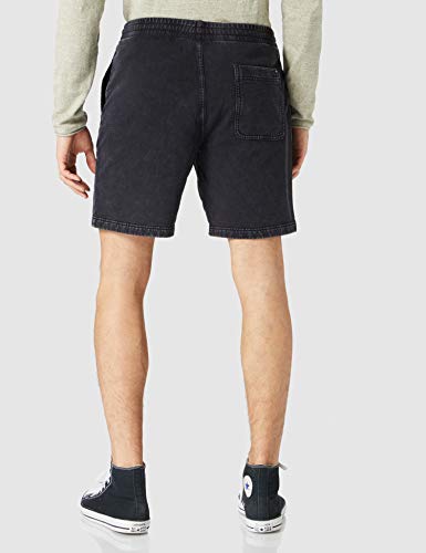 Vans Easy Wash Fleece Short Pantalones Cortos, Negro, 42 para Hombre