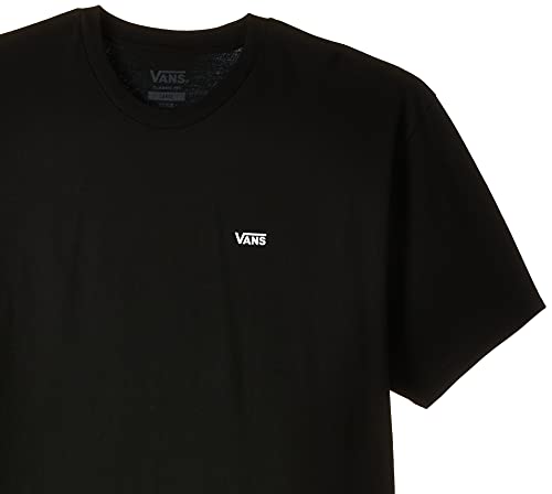 Vans Herren Left Chest Logo Tee T-Shirt, Schwarz (Black White Grey Melange), Medium