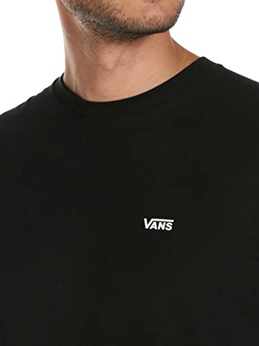 Vans Herren Left Chest Logo Tee T-Shirt, Schwarz (Black White Grey Melange), Medium