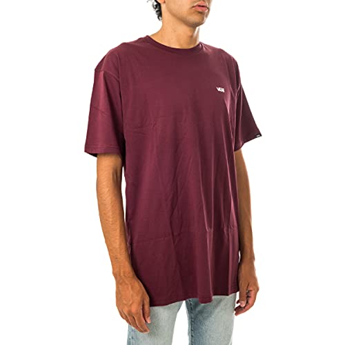 Vans Left Chest Logo tee Camiseta, Rojo (Port Royale/Whi K1o), Small para Hombre