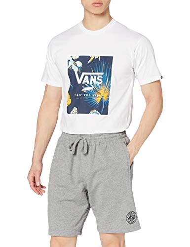 Vans Logo Fleece Short Pantalones Cortos, Cemento Heather, 50 para Hombre