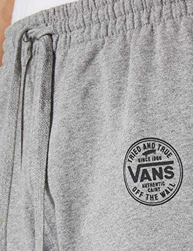 Vans Logo UP Fleece Pant Pantalones Deportivos, Cemento Heather, 27-32 para Hombre