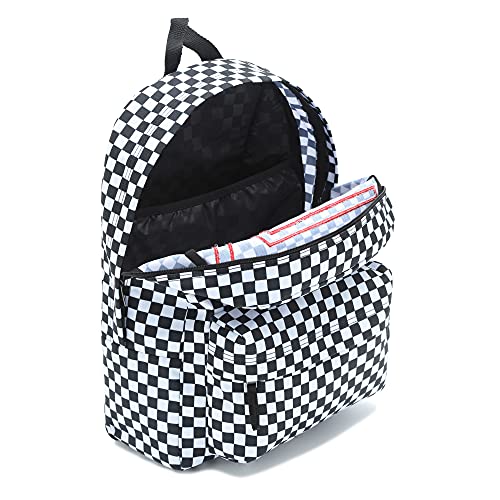 Vans Realm Flying V Backpack, Mochila para Mujer, Black-Checker, Talla única