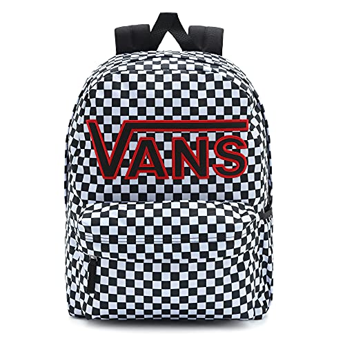 Vans Realm Flying V Backpack, Mochila para Mujer, Black-Checker, Talla única