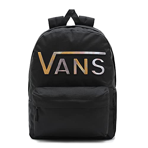 Vans Realm Flying V Backpack, Mochila para Mujer, Tinte Negro, Talla única