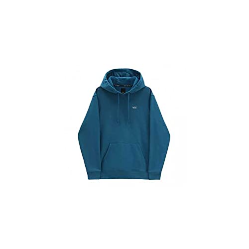 Vans Sudadera básica de Forro Polar Capucha, Azul Marroquí, XS para Hombre